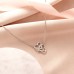 JOGDIAM Nana Necklace Gifts for Grandma Interlocking Heart Necklace Jewelry Grandma Birthday Gifts for Nana Mom Daughter Women-heart heart