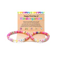 First Day of Kindergarten Bracelet Mommy and Me First Day of School Back to School Gifts for Mother Daughter Anxiety Bracelets Back to School Stuff Gifts for Girls Daughter-J003-Kin