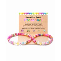 First Day of Kindergarten Preschool Bracelet Mommy and Me First Day of School Back to School Gifts for Mother Daughter Anxiety Bracelets -J003-Pre