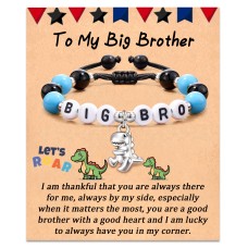 JOGDIAM Big Brother Gift, Promoted to Big Brother, Gifts for Big Brother, Big Brother Bracelet-M907-big bro blue bracelet