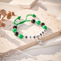 JOGDIAM Big Brother Gift, Promoted to Big Brother, Gifts for Big Brother, Big Brother Bracelet-M907-big bro green bracelet