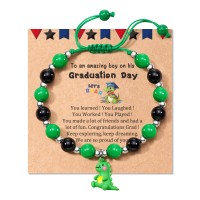 JOGDIAM Graduation Gifts for Boys Prek Pre K Preschool Kindergarten Graduation Gifts for Boys Dinasour Bracelet Grad Gift-M907-green dinasour bracelet