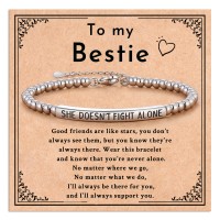 JOGDIAM Best Friend Gifts for Women Galentines Day Gifts Friendship Bracelet BFF Bestie Friendship Gifts for Women Valentines Day Gifts for Friends Girls-M909-word bracelet